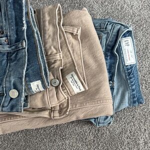 Abercrombie & Fitch High Rise Tan Jeans